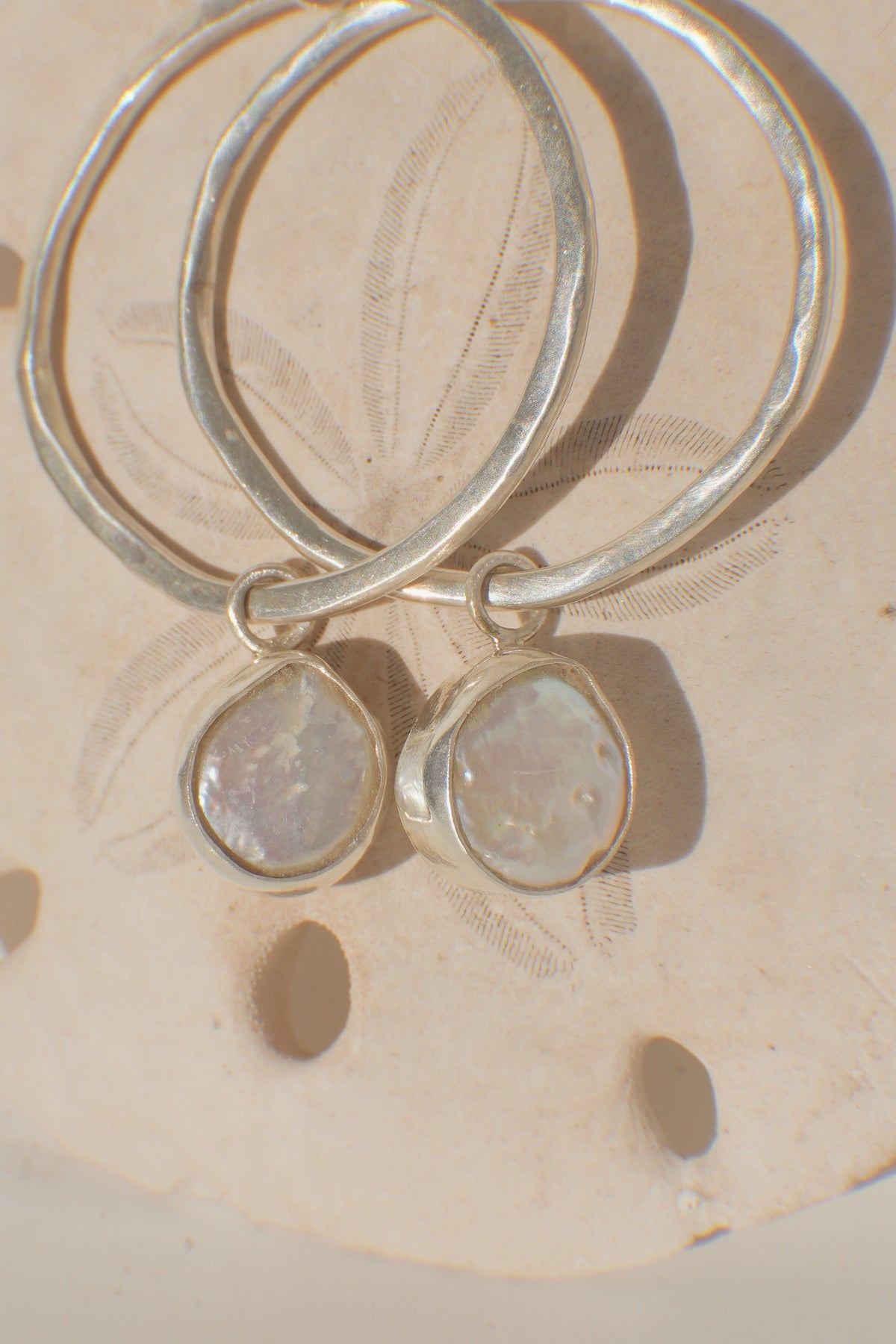 The Pearl Hoops - Large