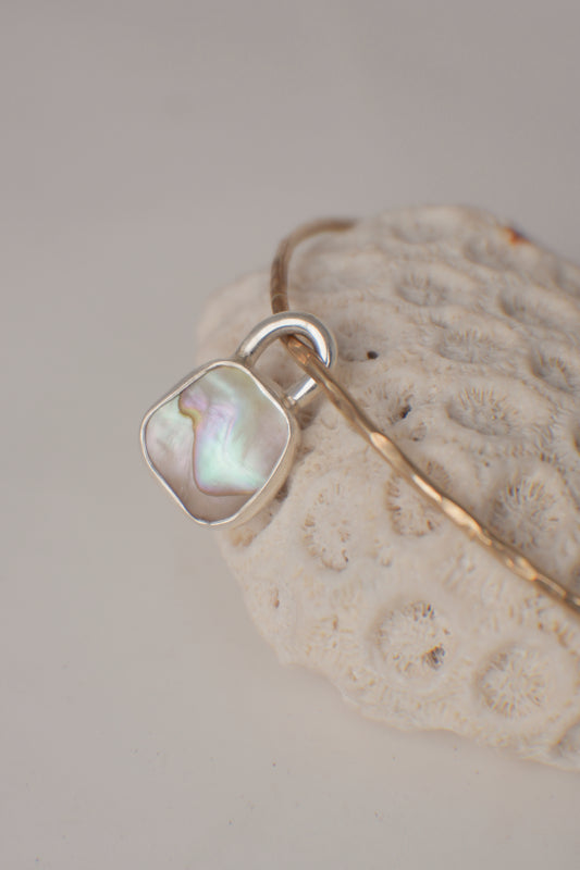 Abalone Charm Bangle