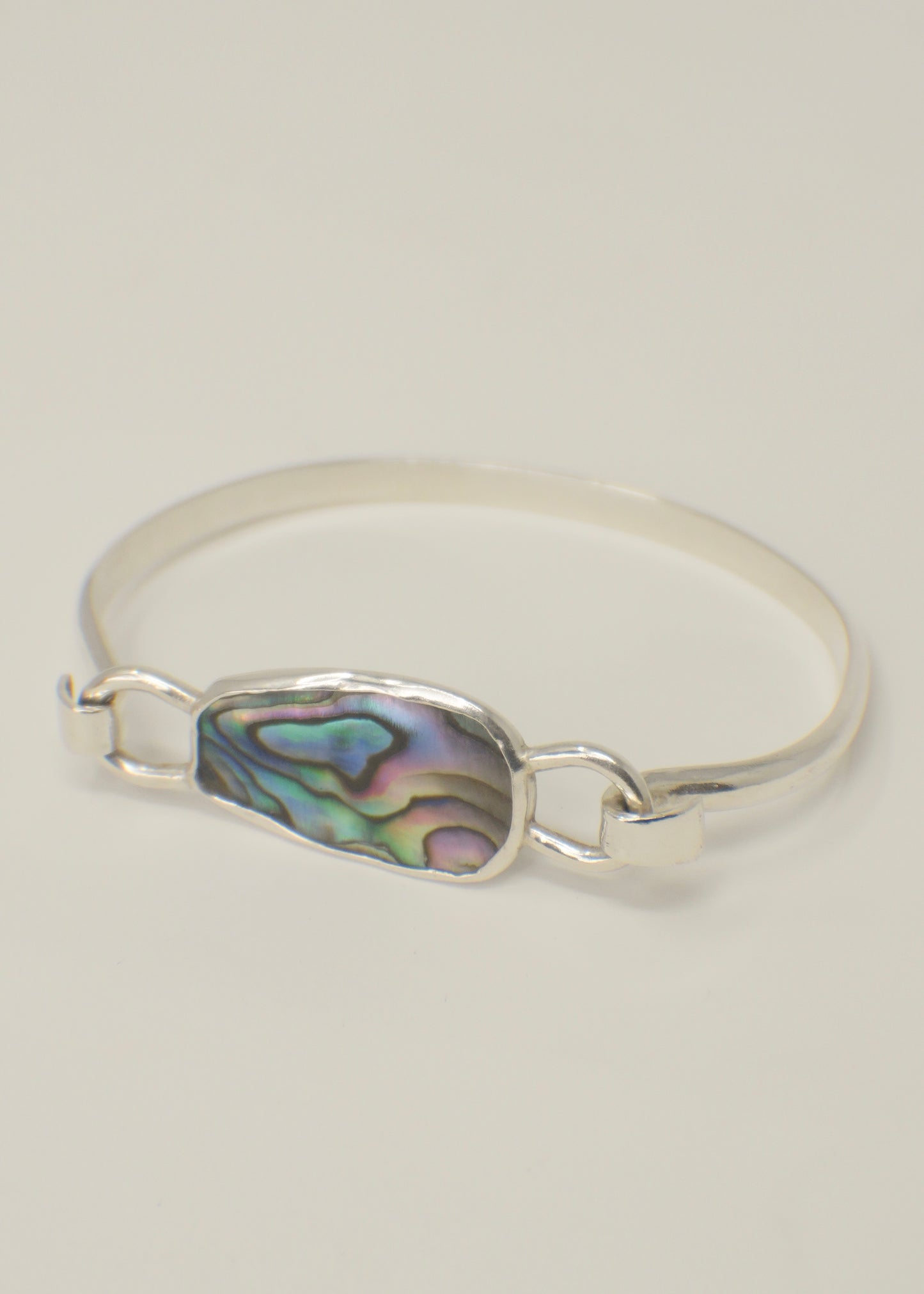 Double sided abalone Cuff