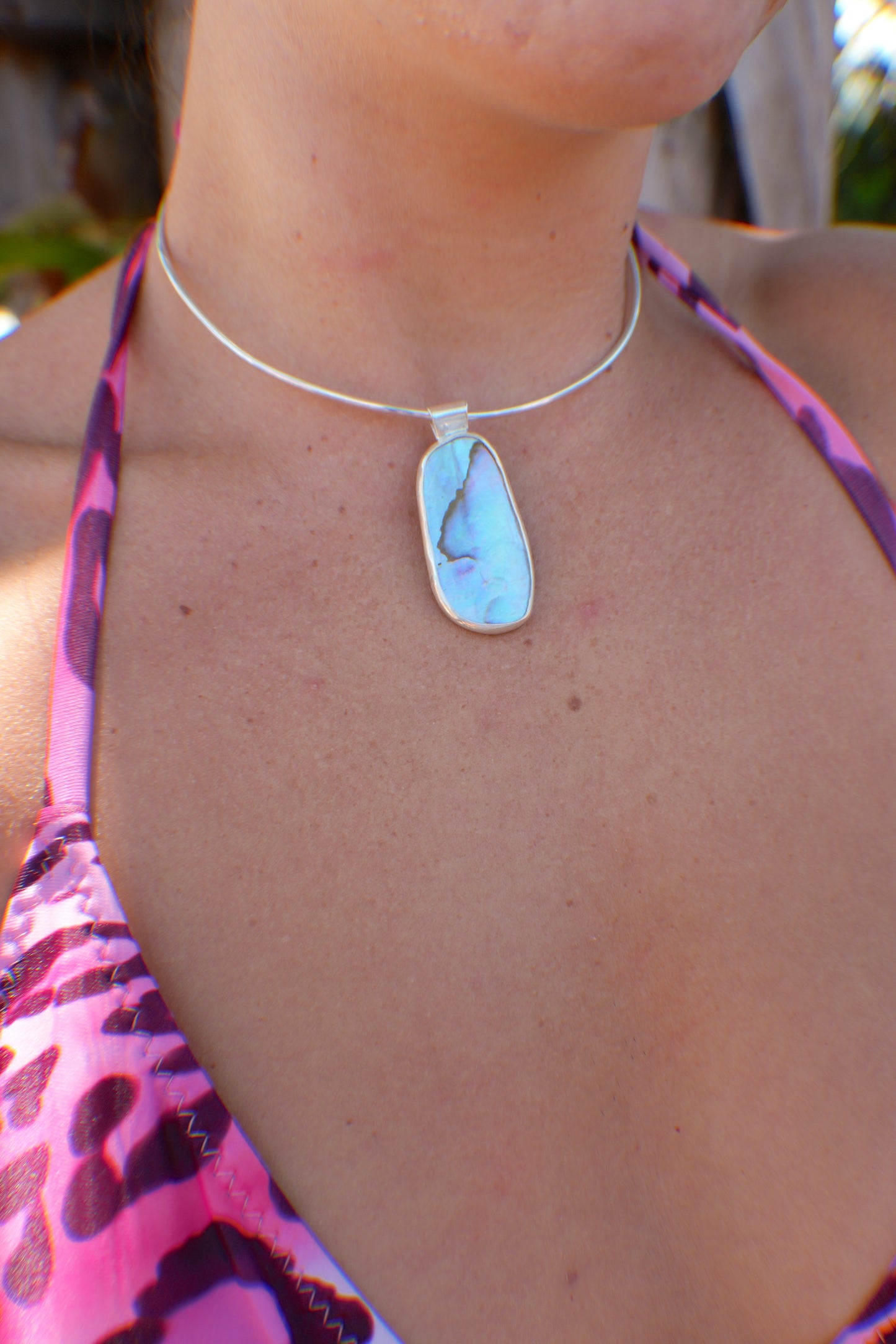 Abalone Choker Reversible