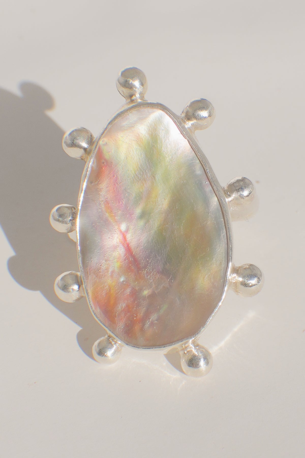 Abalone Dot Ring 9