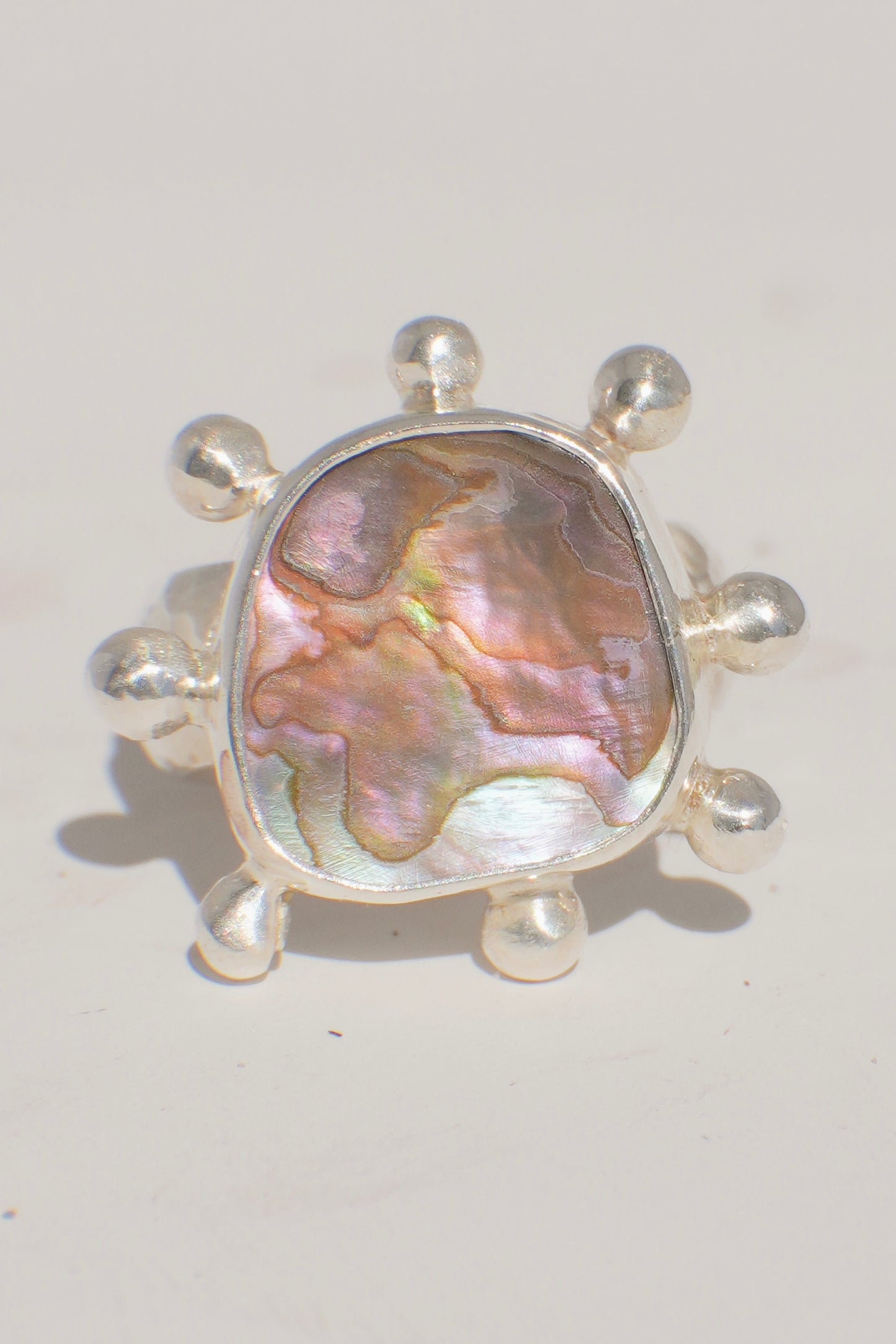 Abalone Dot Ring 5