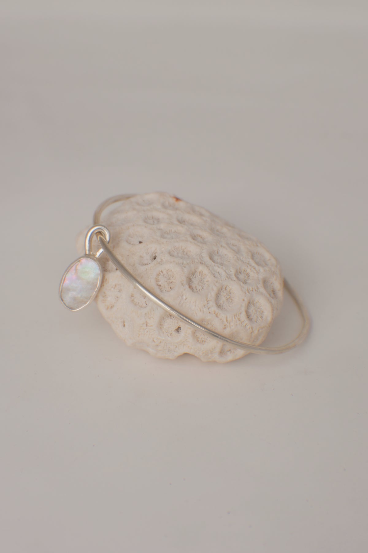 Abalone Charm Bangle