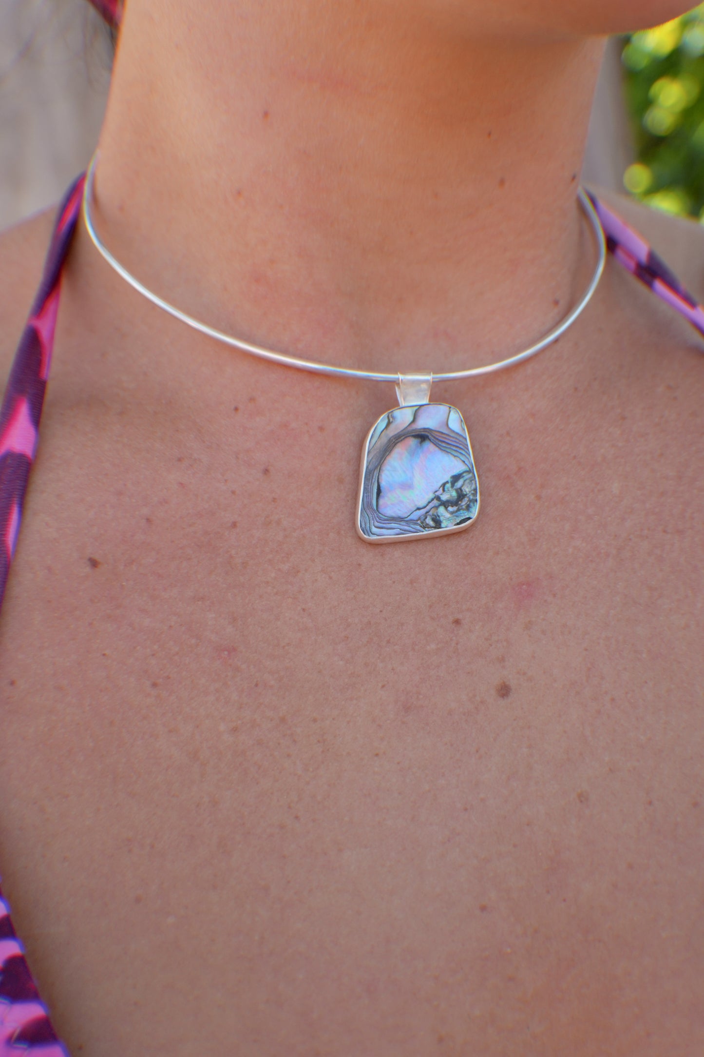 Abalone Choker Reversible
