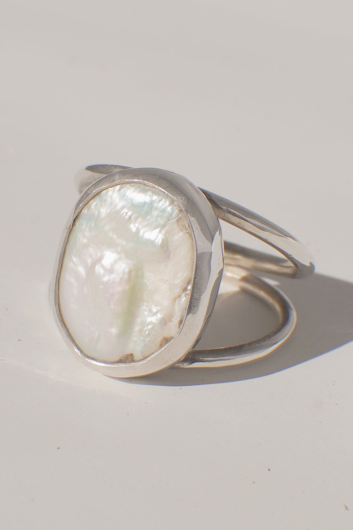 Double Band Pearl Ring Size 11