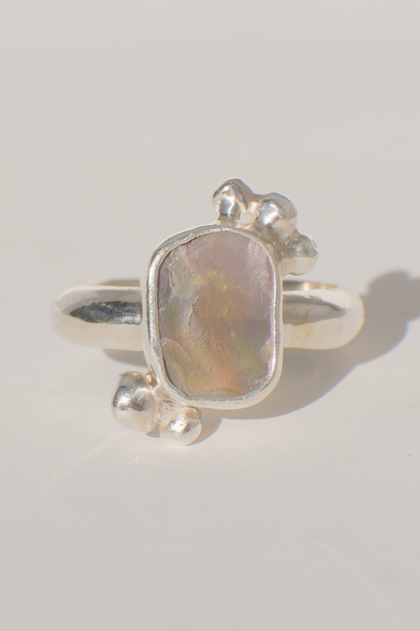 Abalone Dot Ring 7