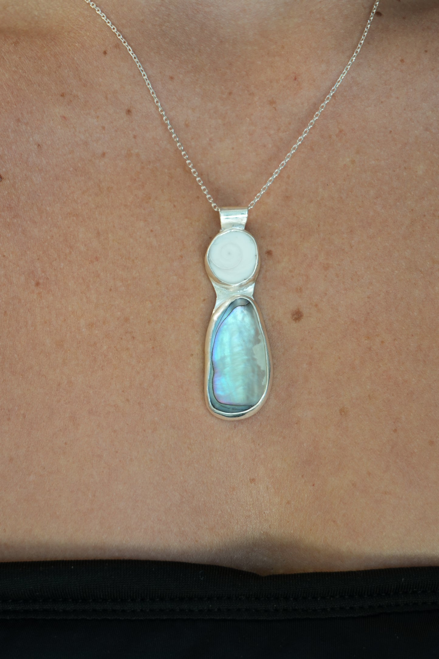 Operculum Abalone Pendant