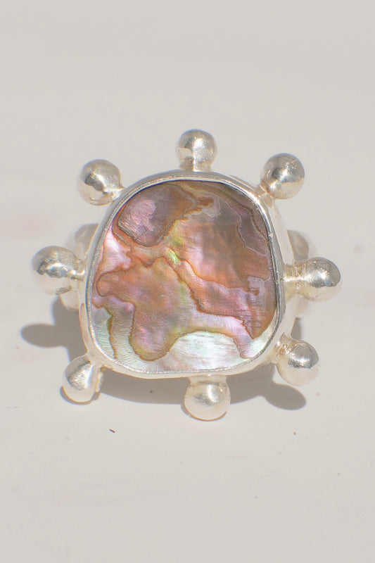 Abalone Dot Ring 5