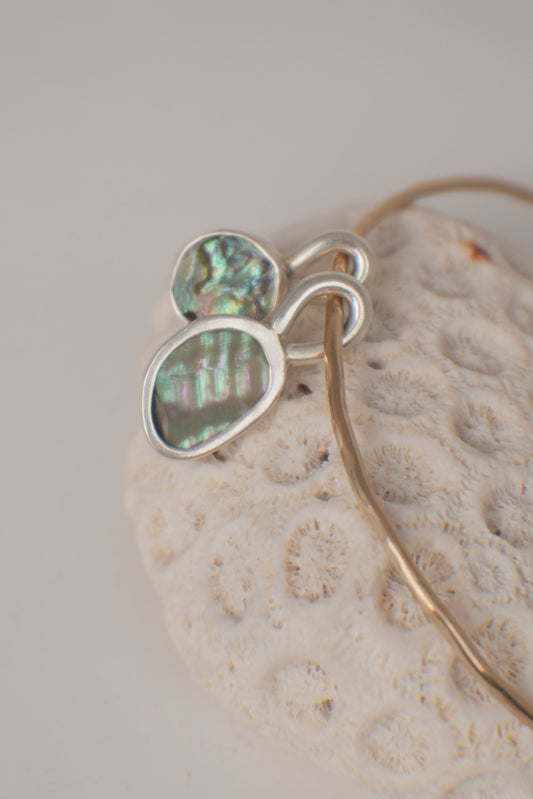 Abalone Charm Bangle
