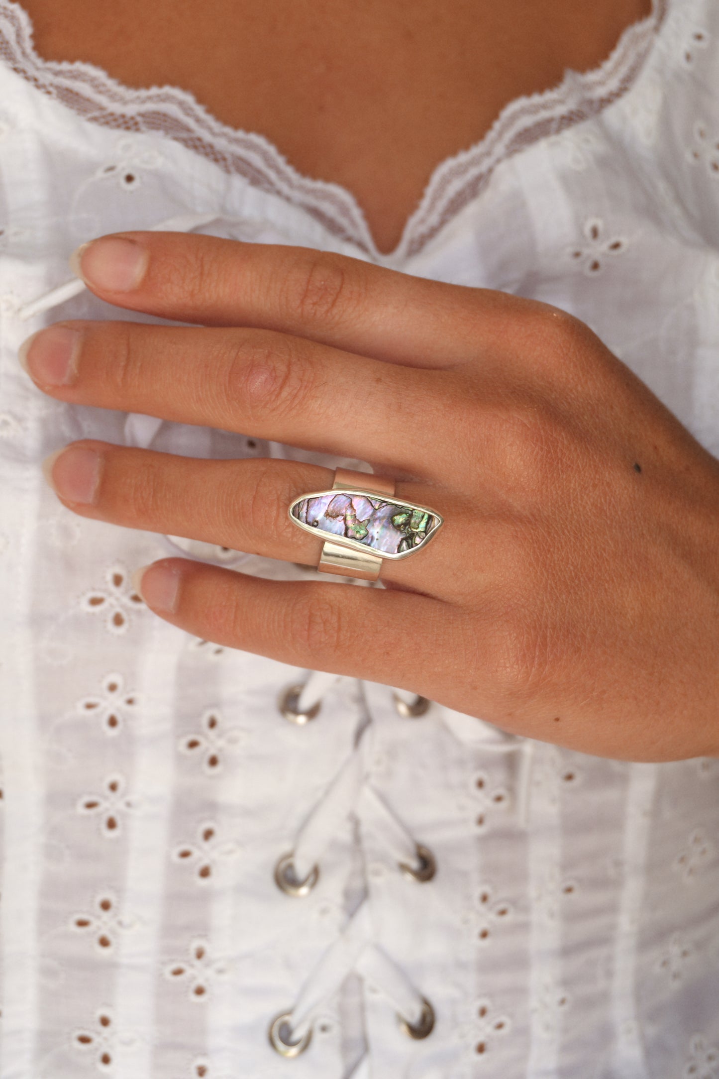 Abalone Ring (rare) 5.5