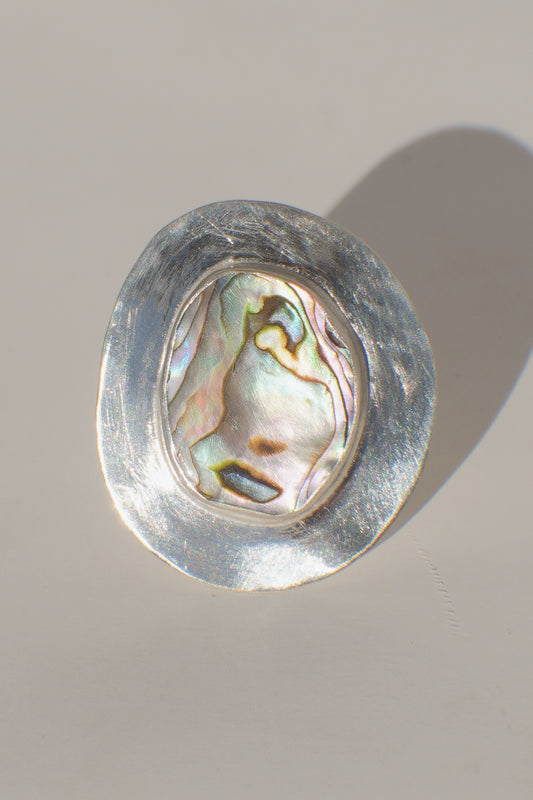 Halo Abalone Ring 5.5