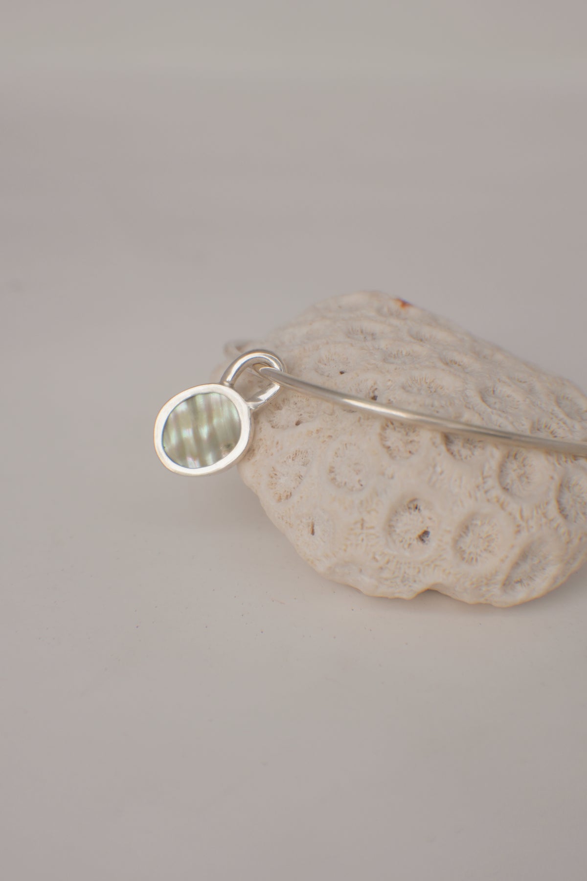 Abalone Charm Bangle