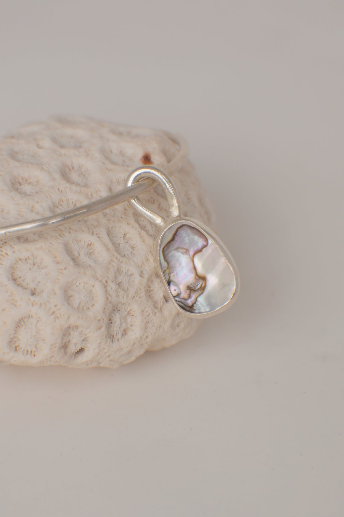 Abalone Charm Bangle
