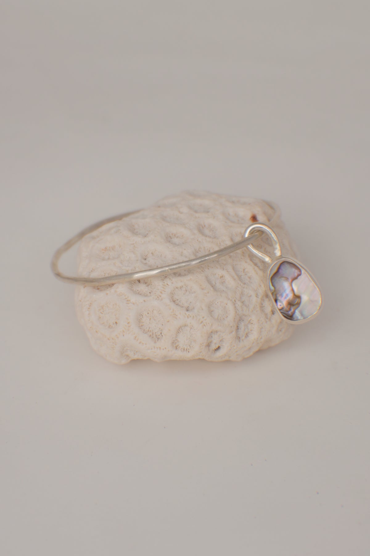 Abalone Charm Bangle