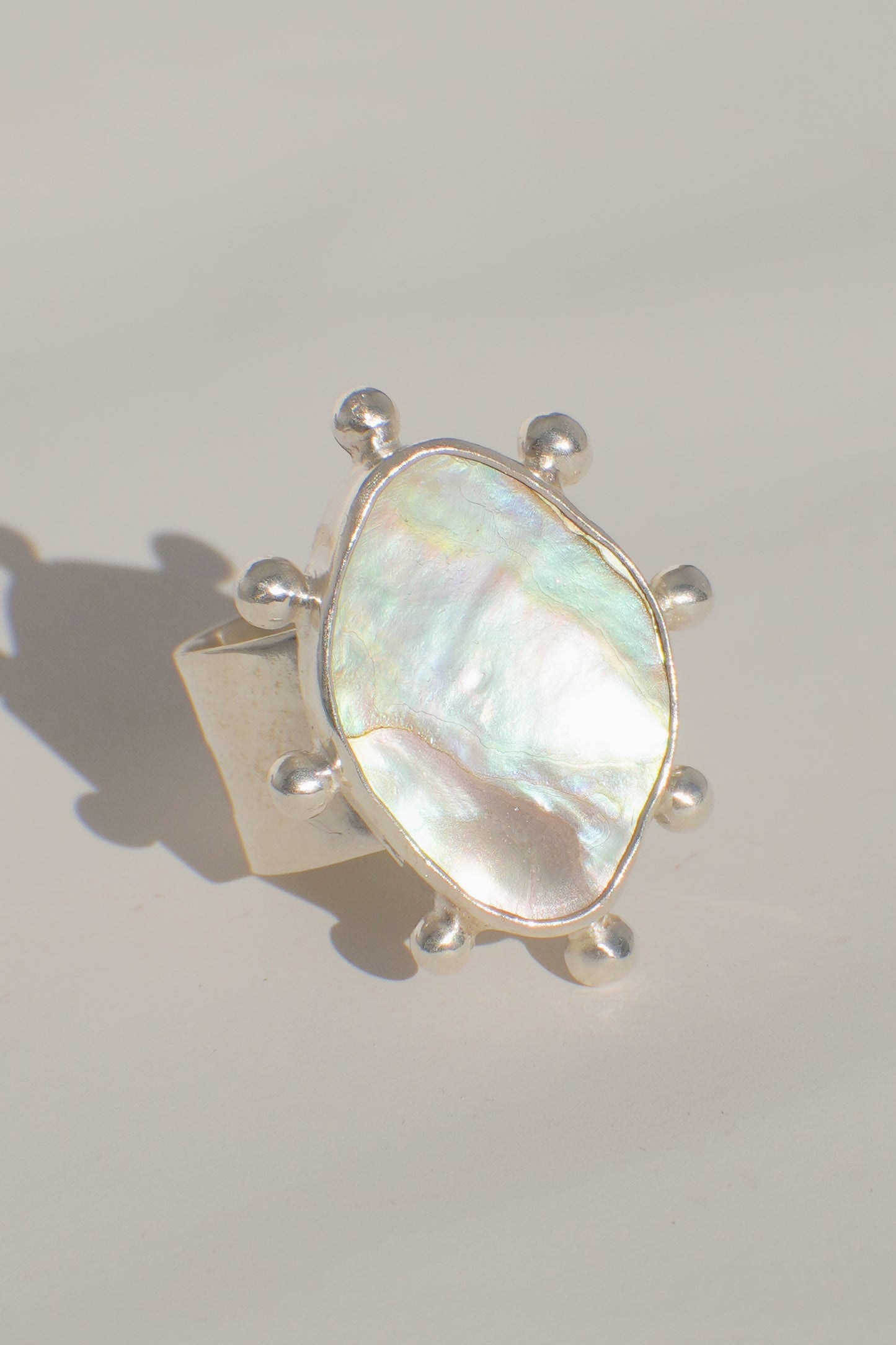 Abalone Dot Ring 7