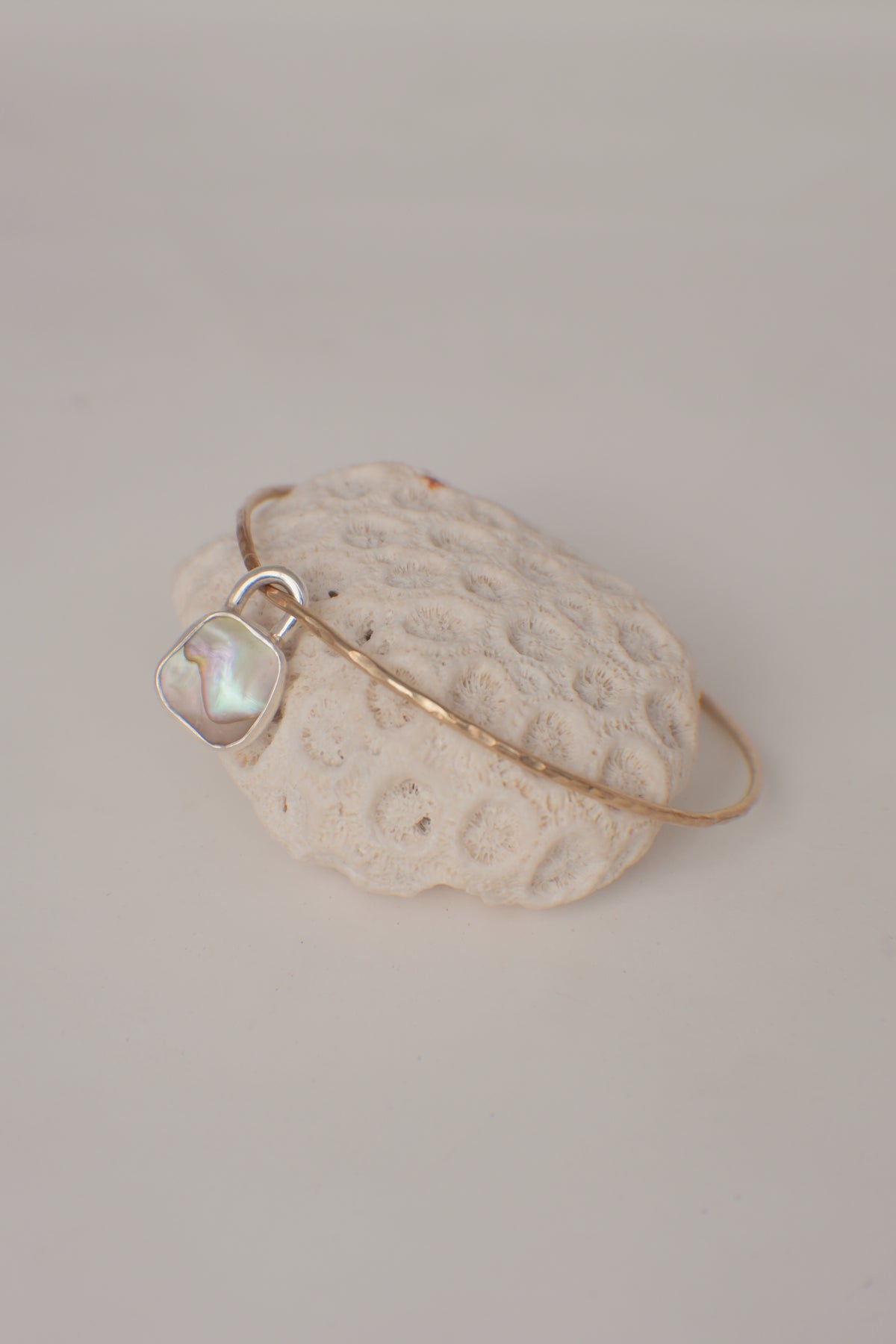 Abalone Charm Bangle