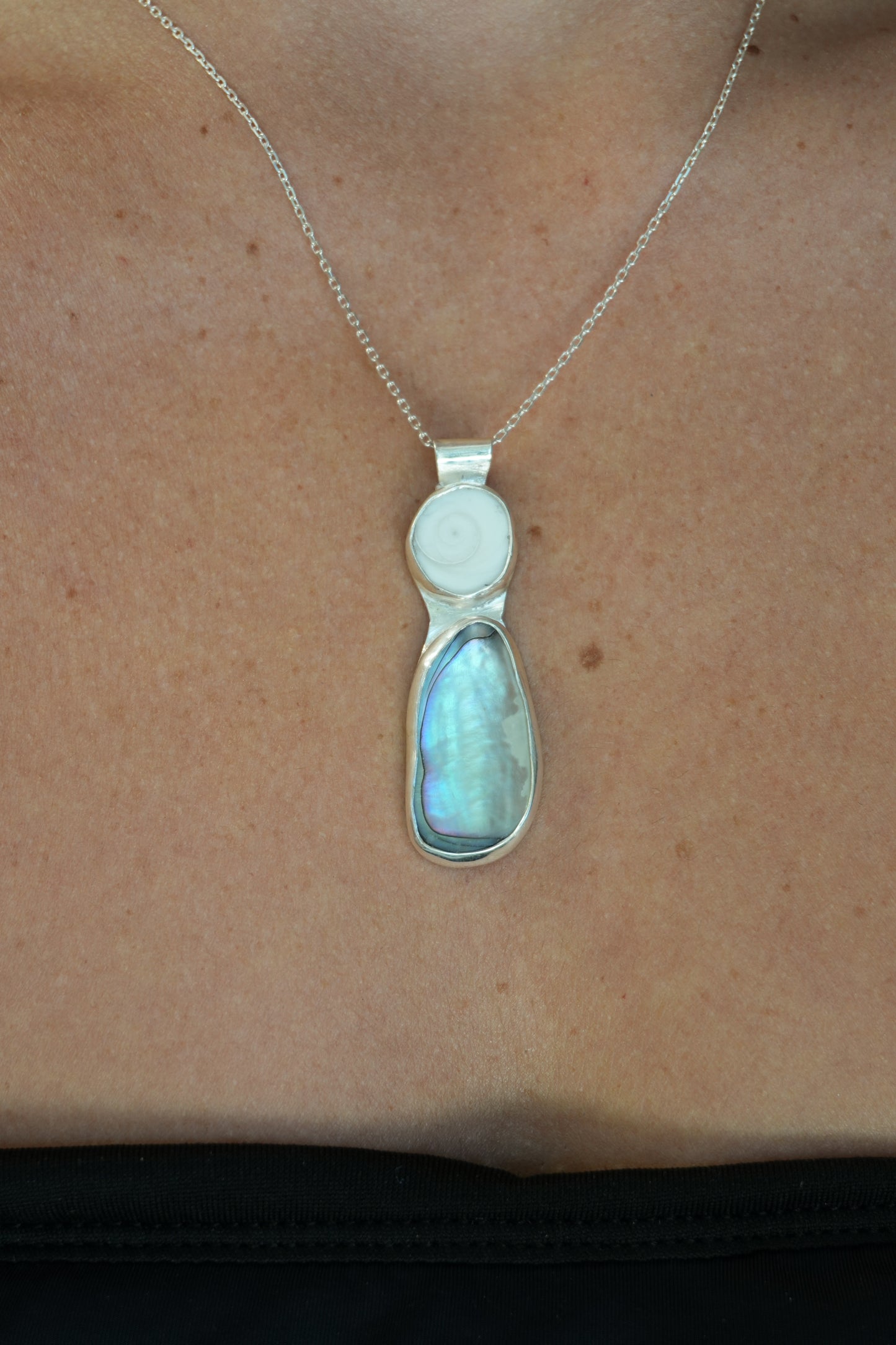 Operculum Abalone Pendant