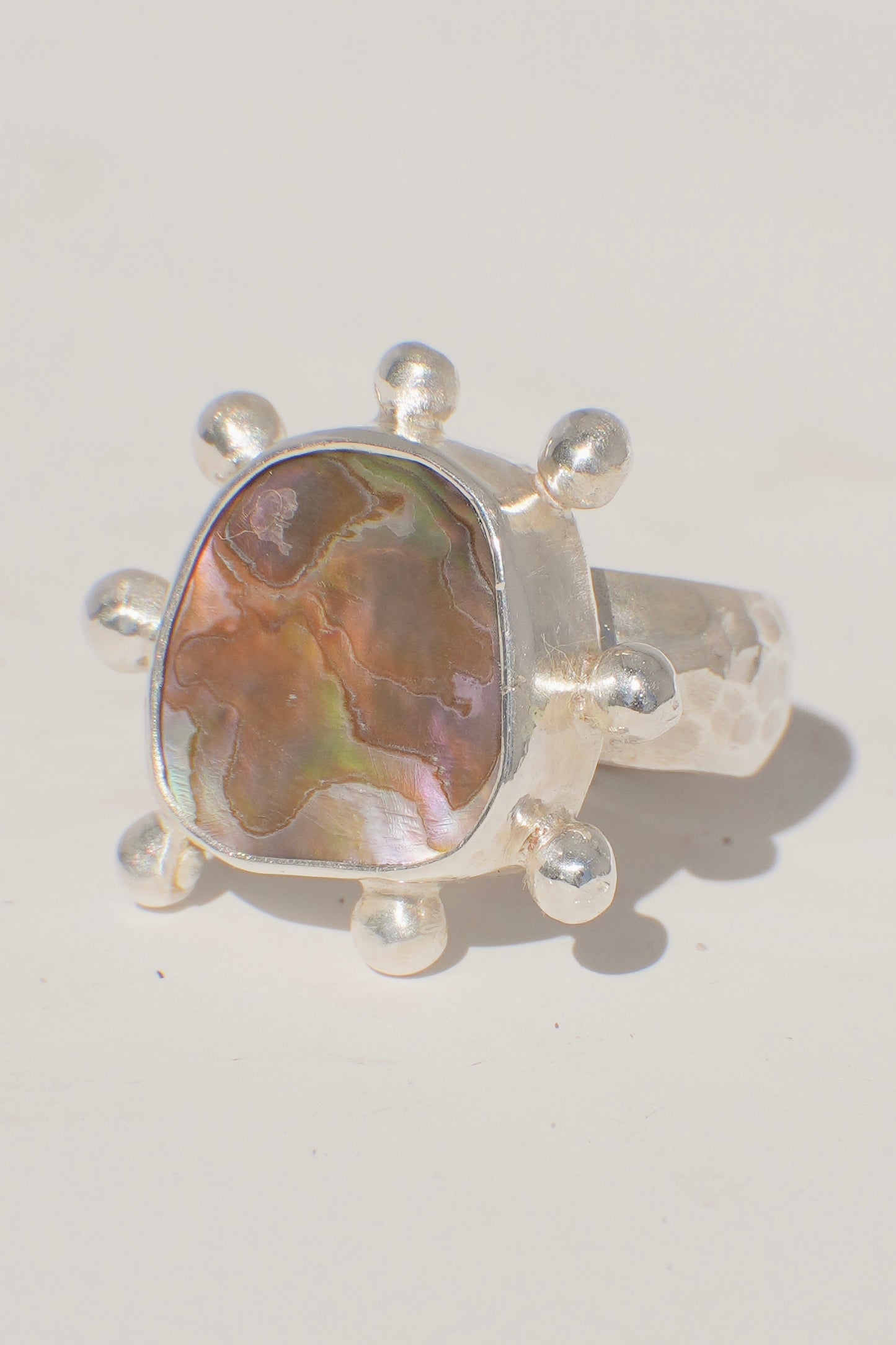 Abalone Dot Ring 5