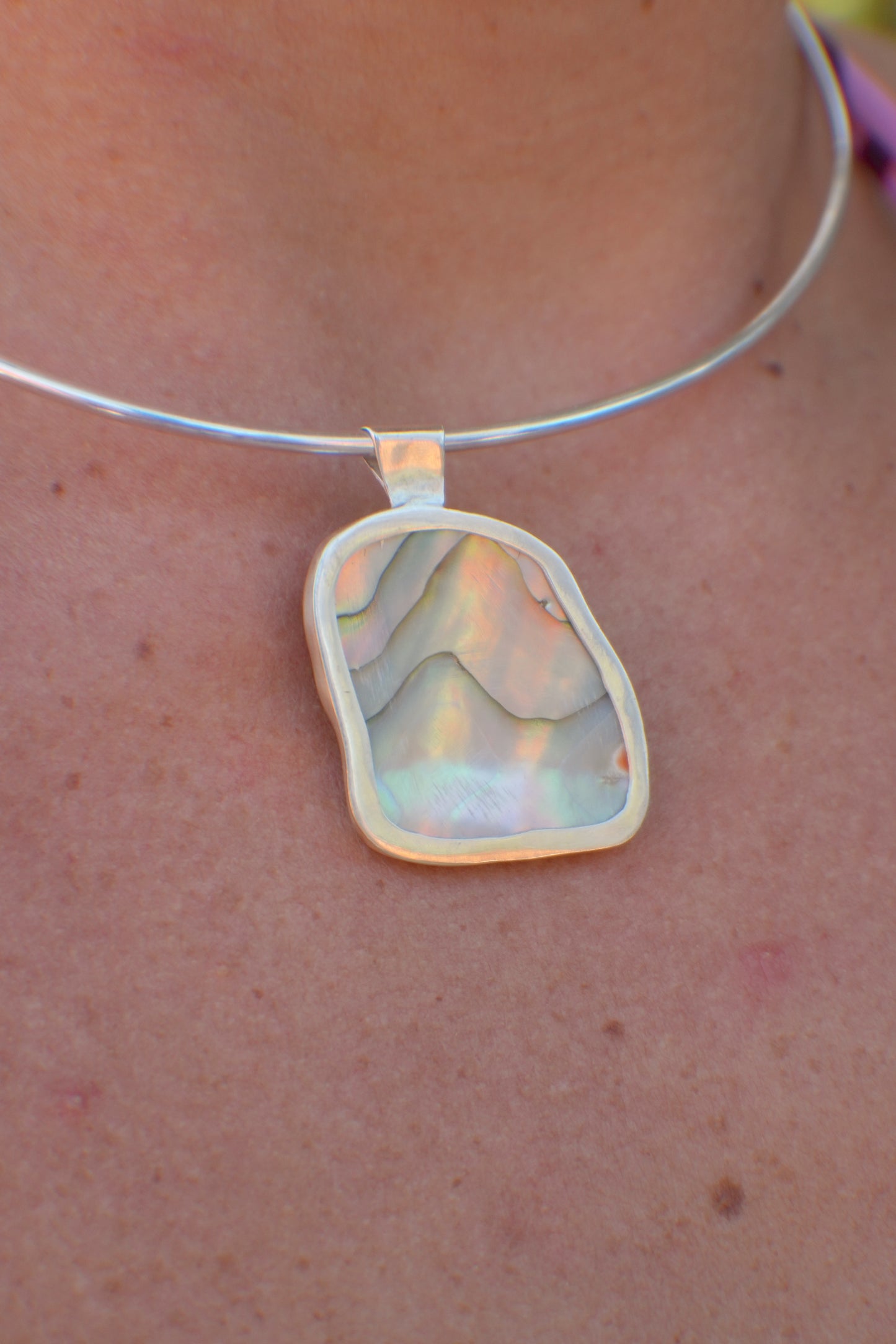 Abalone Choker Reversible