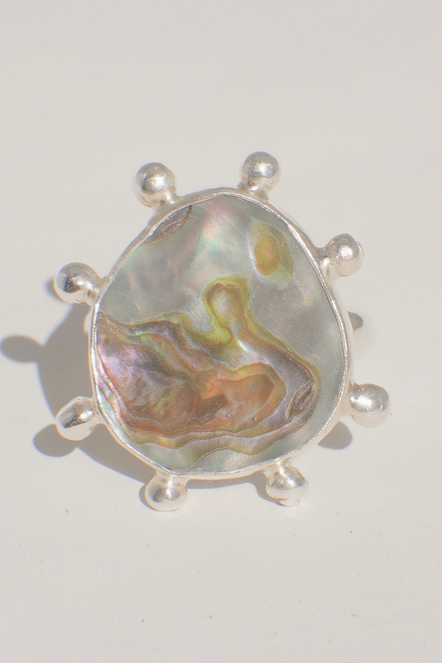 Abalone Dot Ring 8