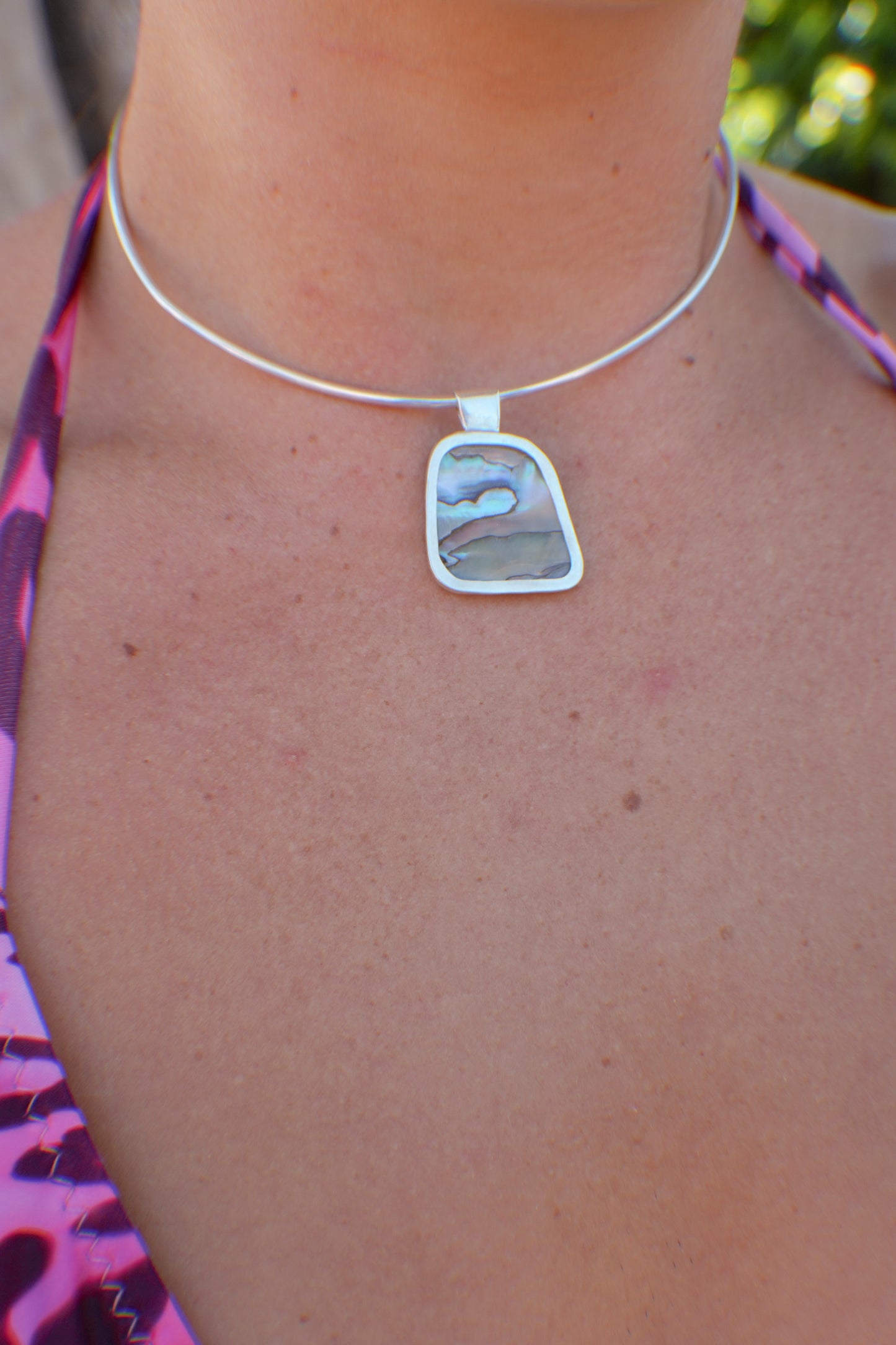 Abalone Choker Reversible