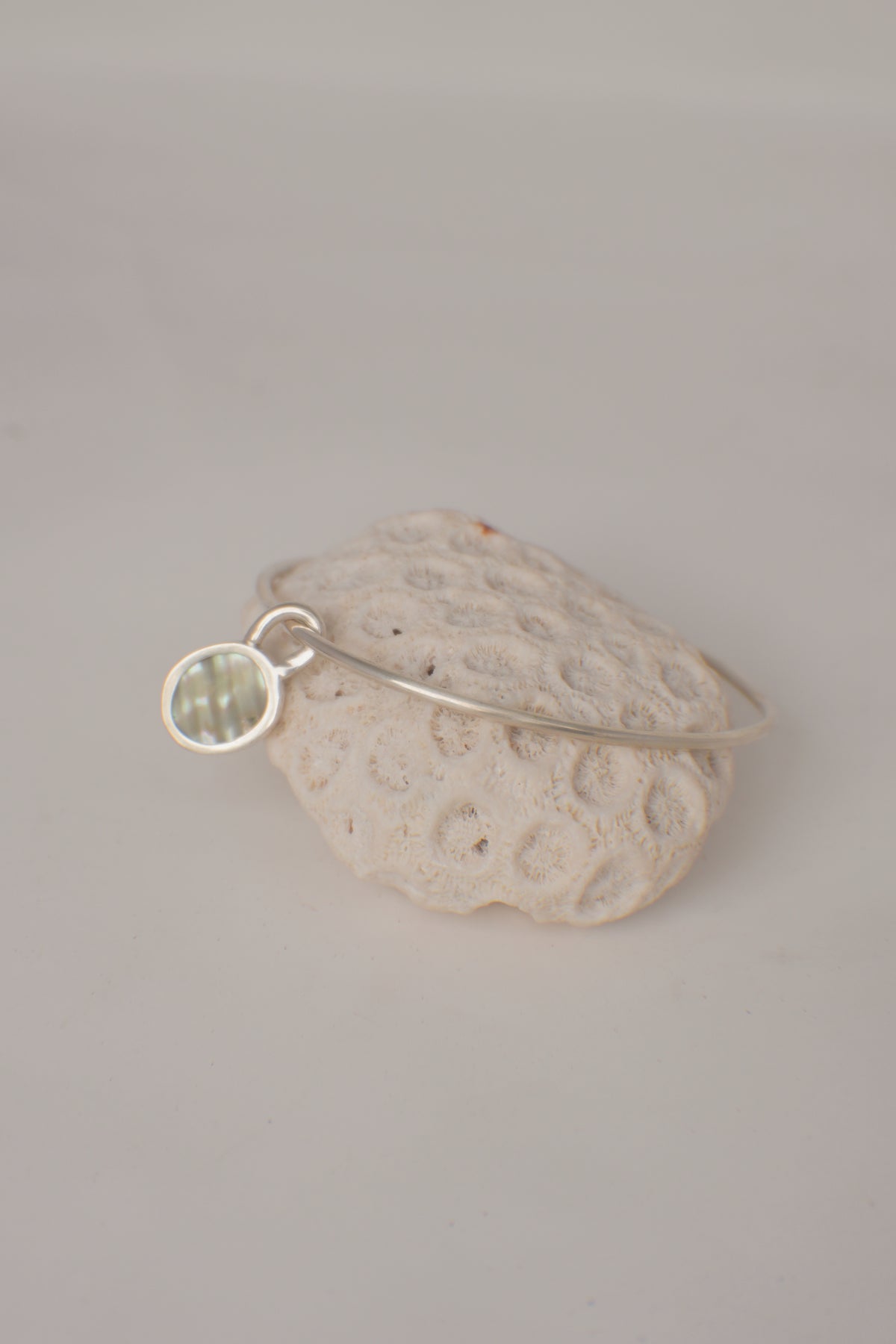 Abalone Charm Bangle