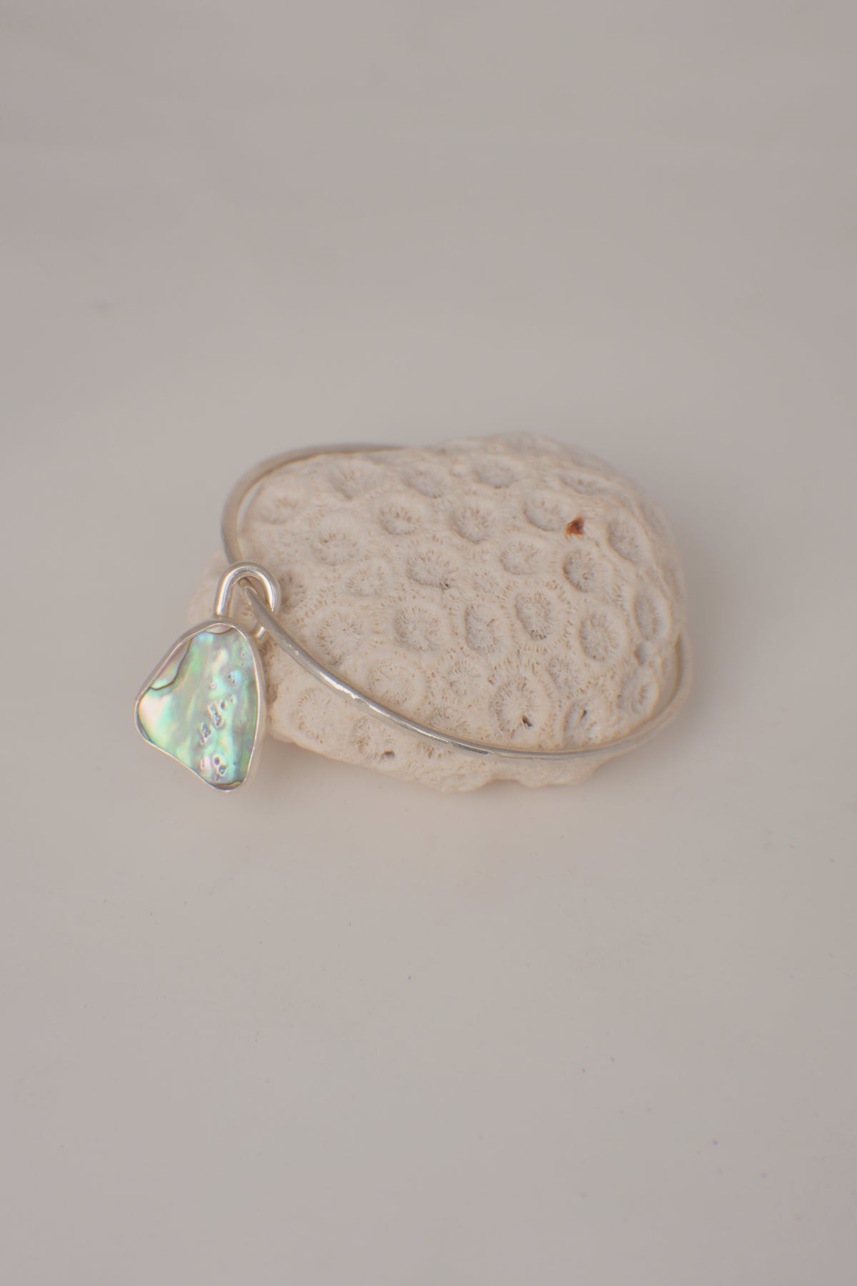 Abalone Charm Bangle