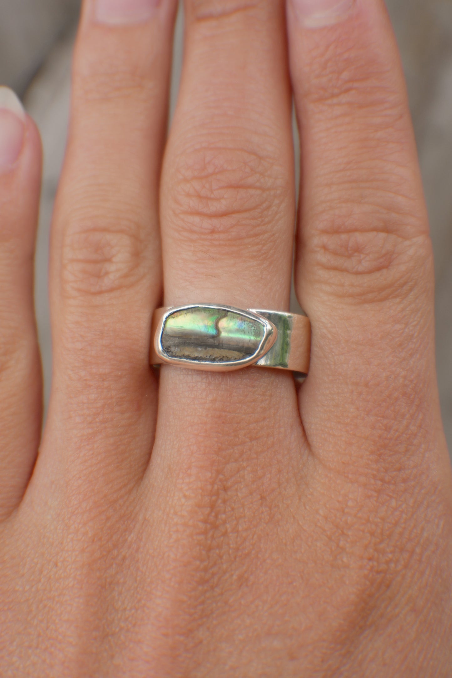 Abalone Ring 9.5