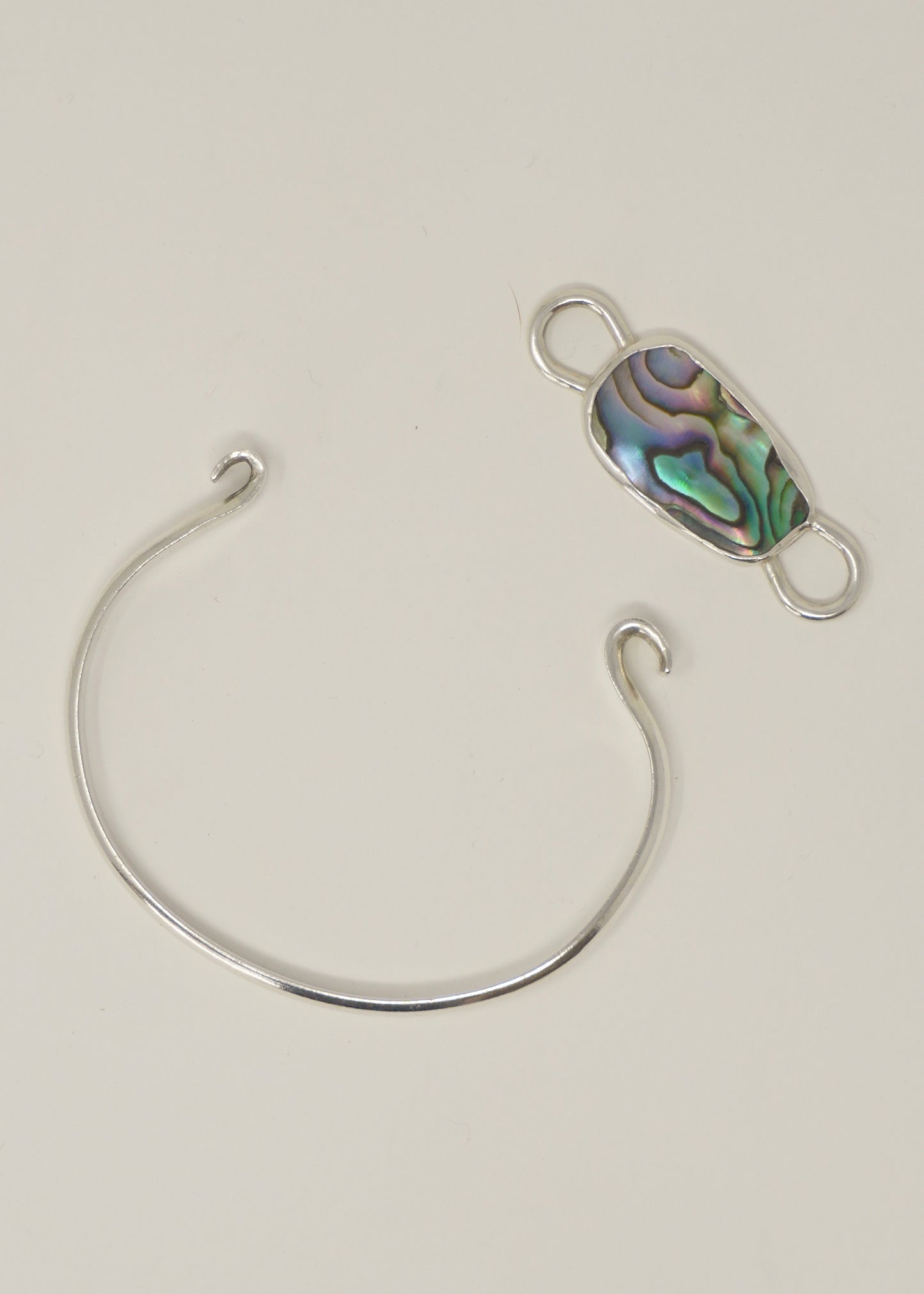Double sided abalone Cuff