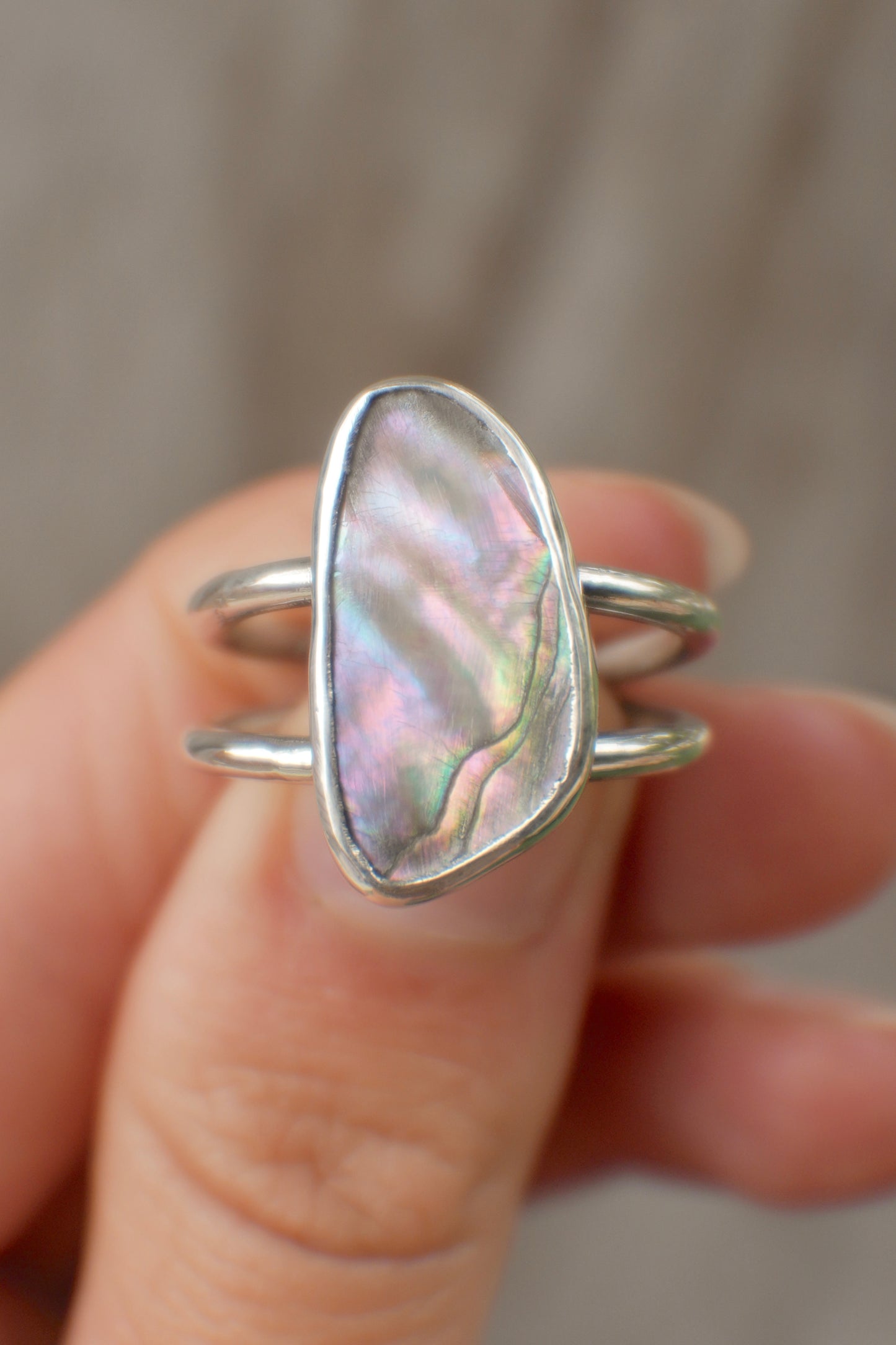 Abalone Ring 8.5