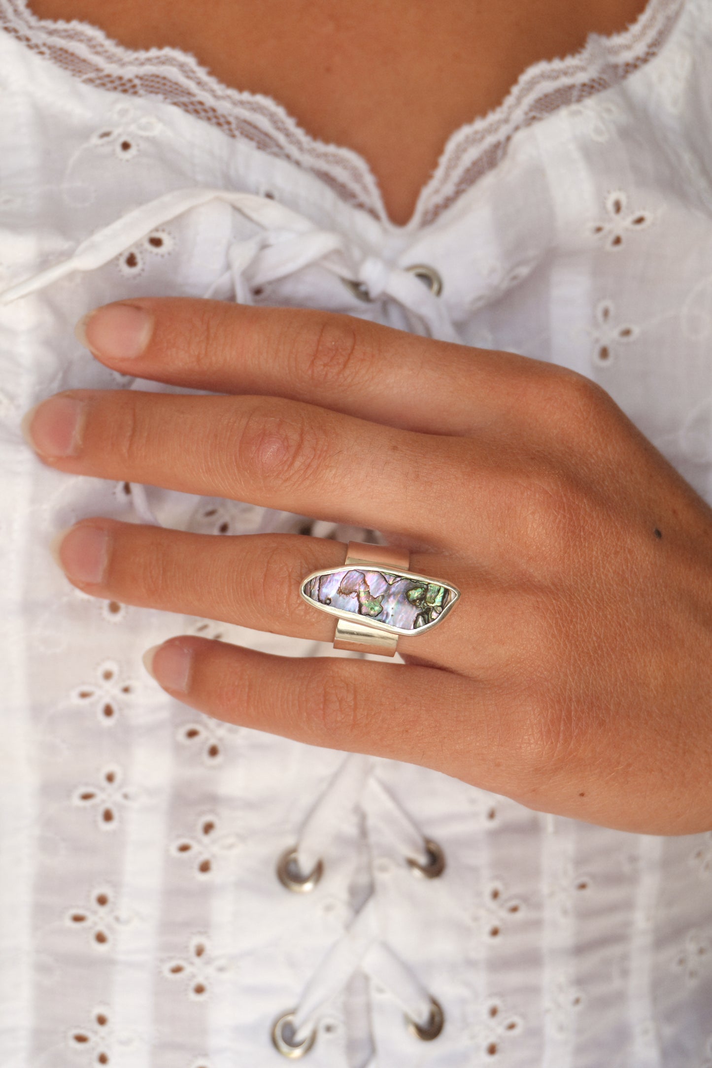 Abalone Ring (rare) 5.5