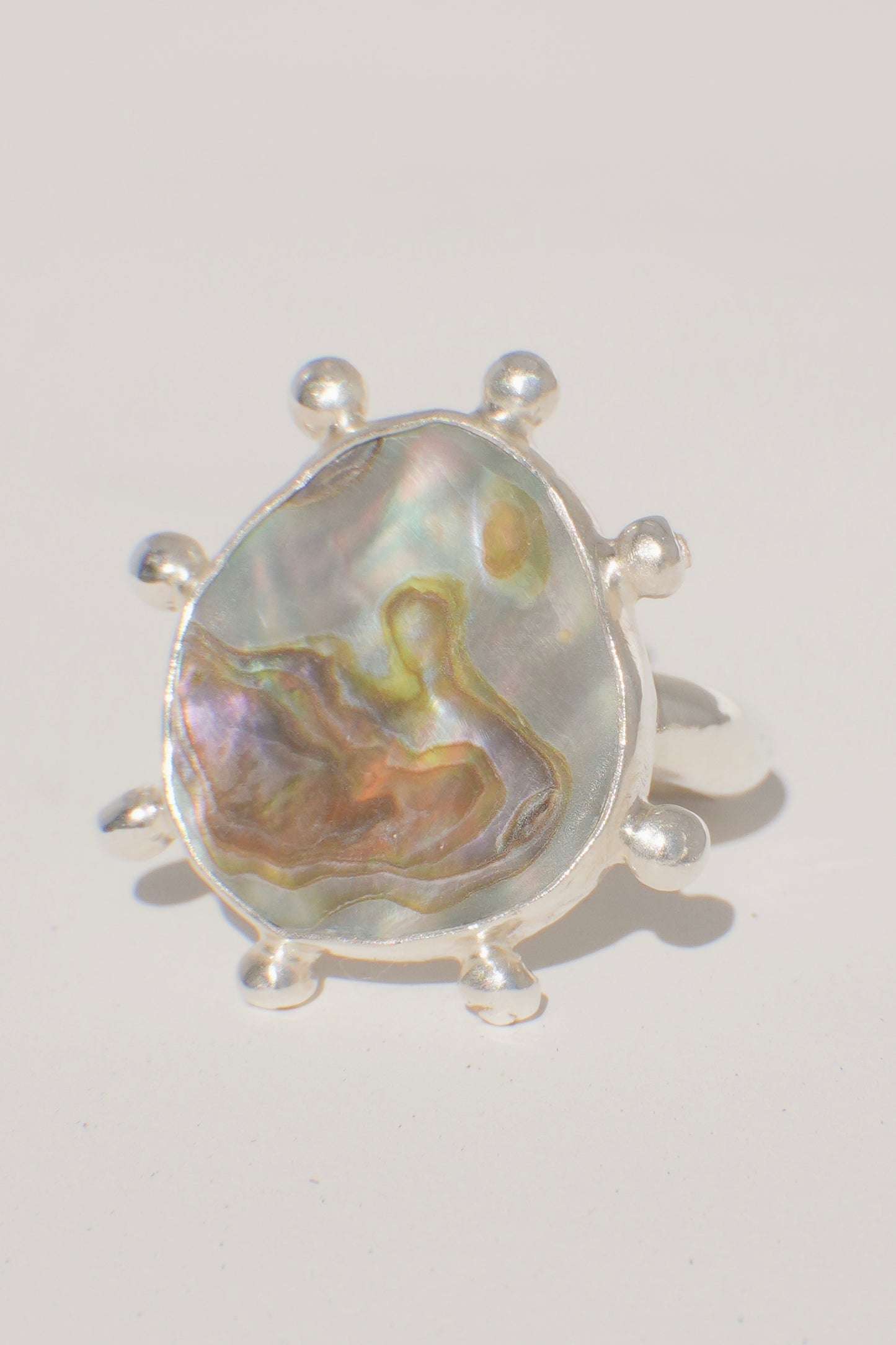 Abalone Dot Ring 8