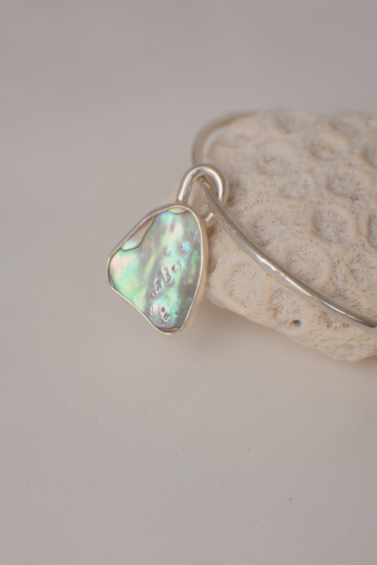 Abalone Charm Bangle
