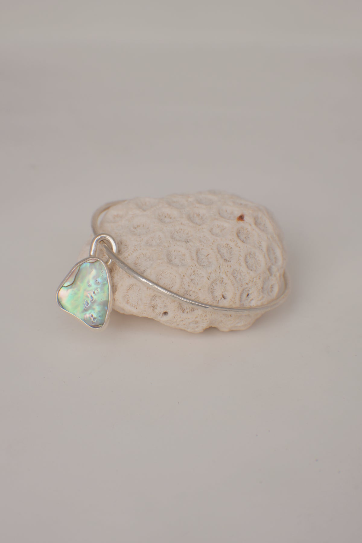 Abalone Charm Bangle