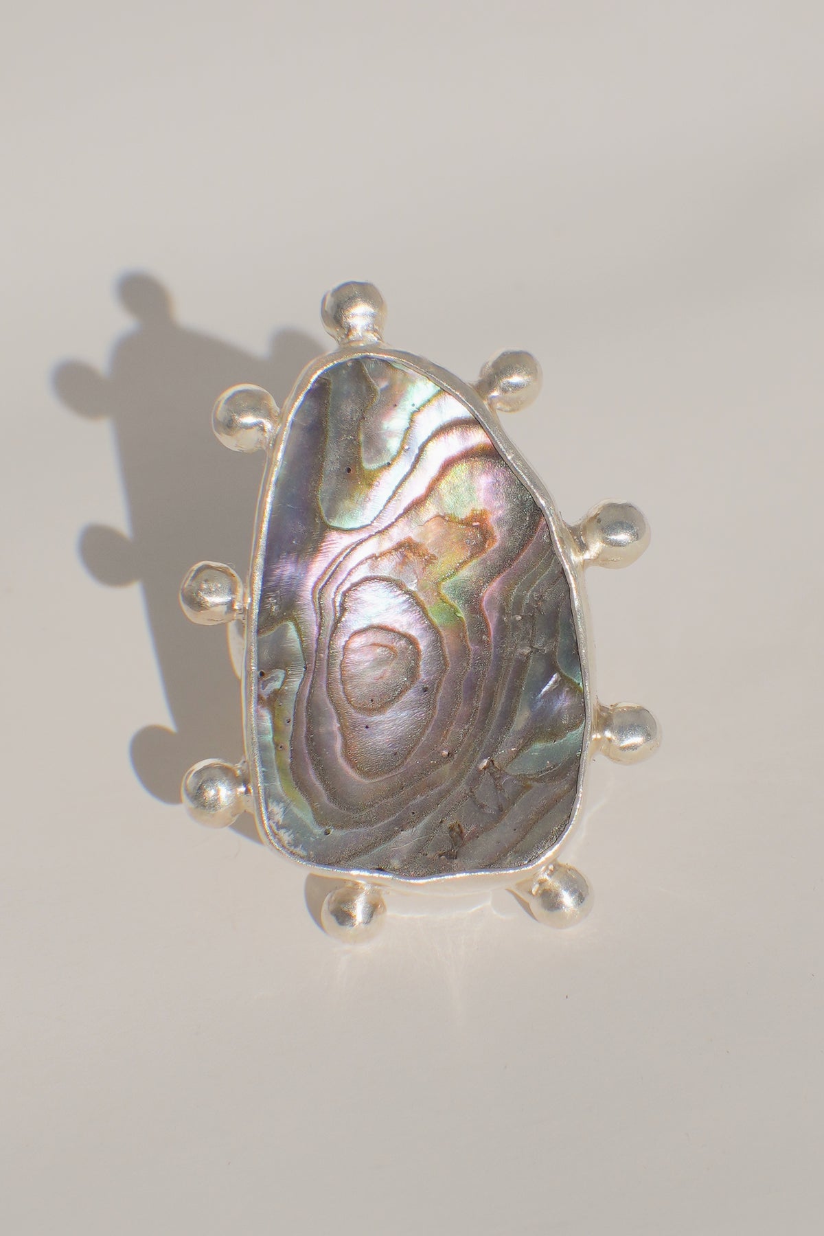 Abalone Dot Ring 6