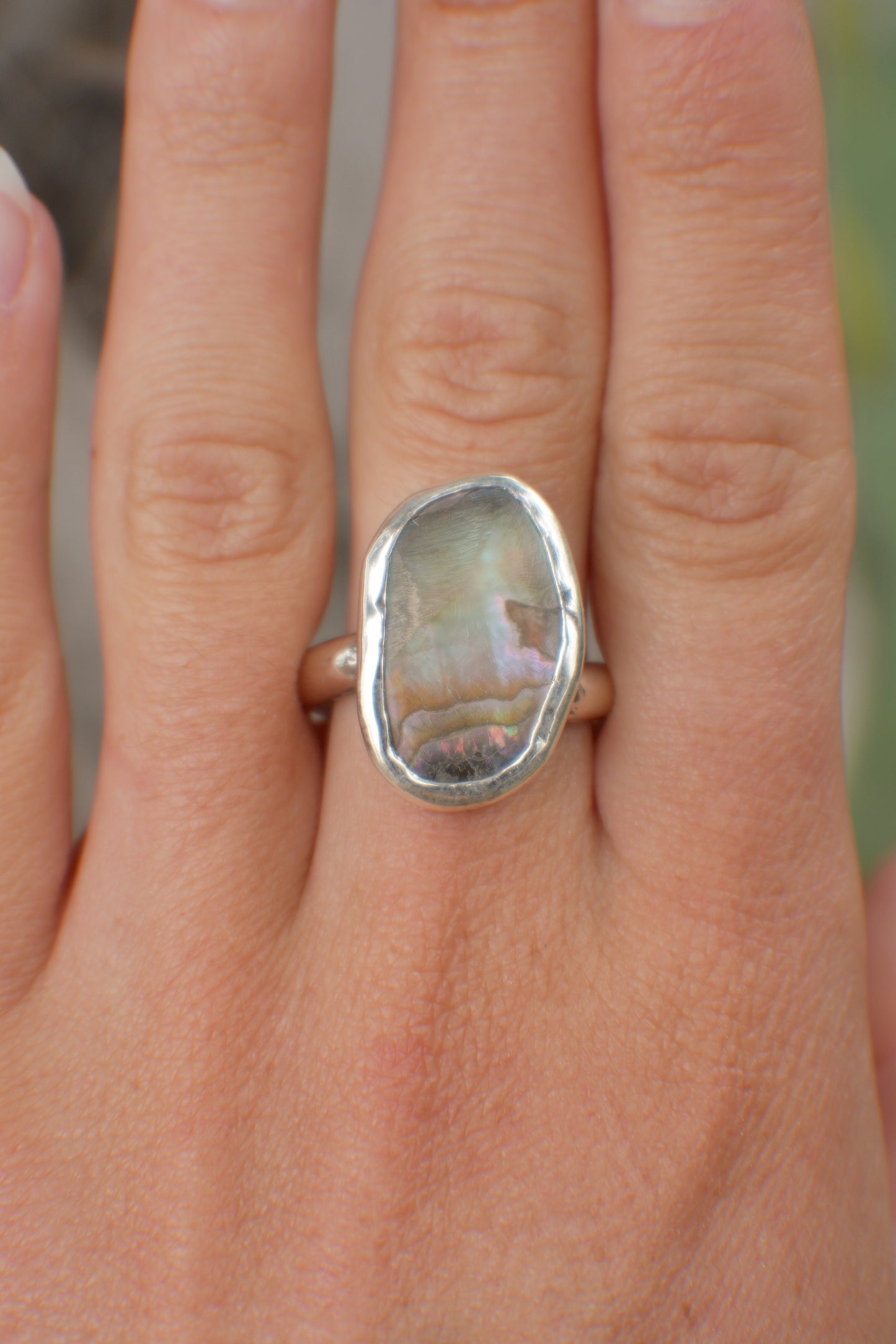 Abalone Ring 8.5