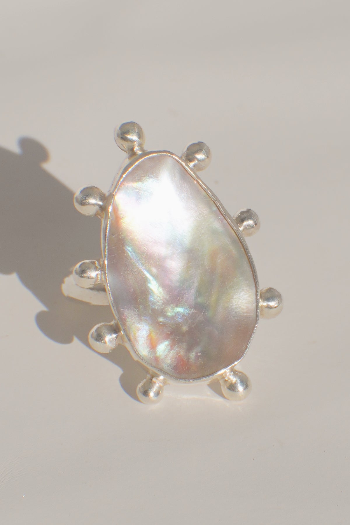 Abalone Dot Ring 9