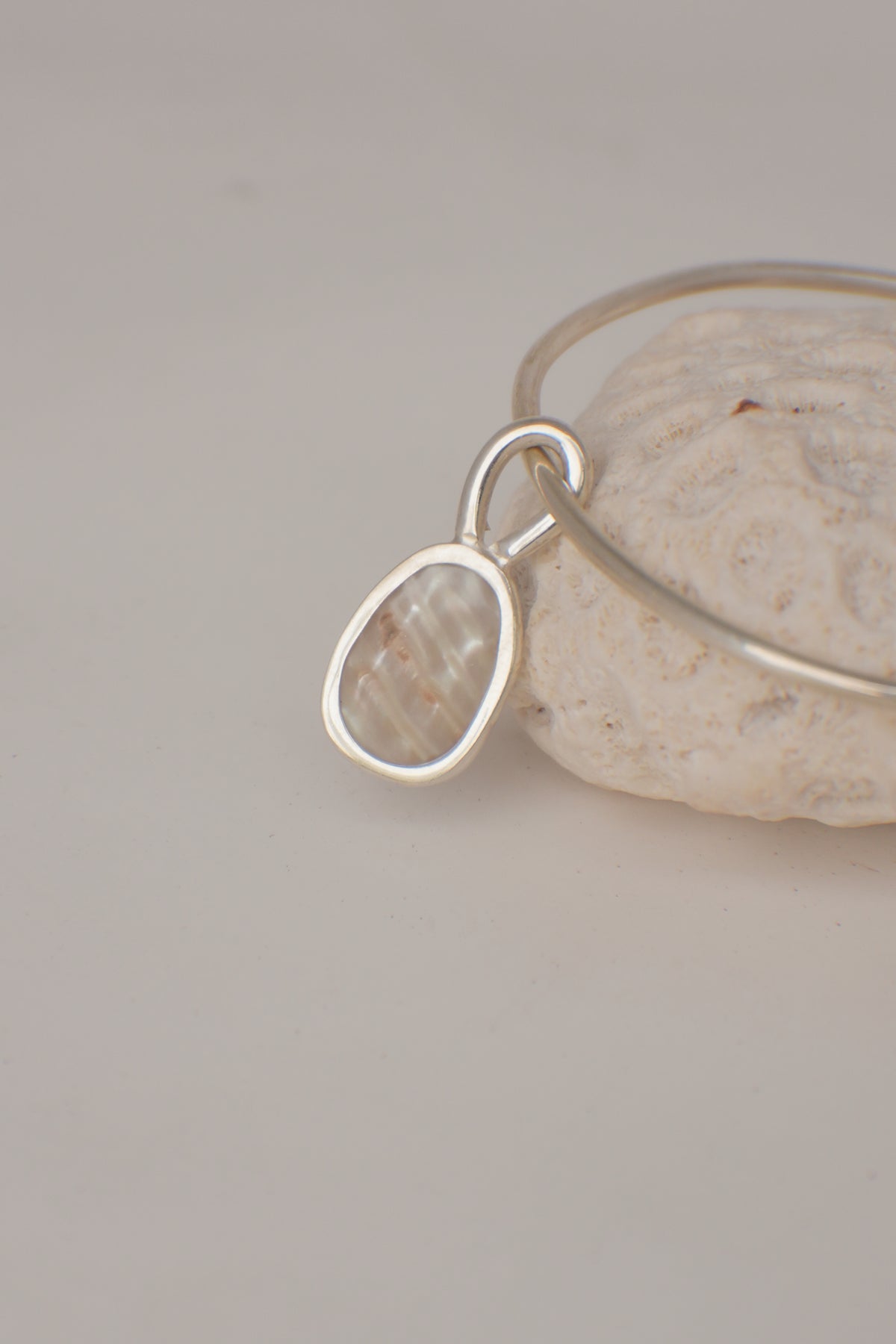 Abalone Charm Bangle