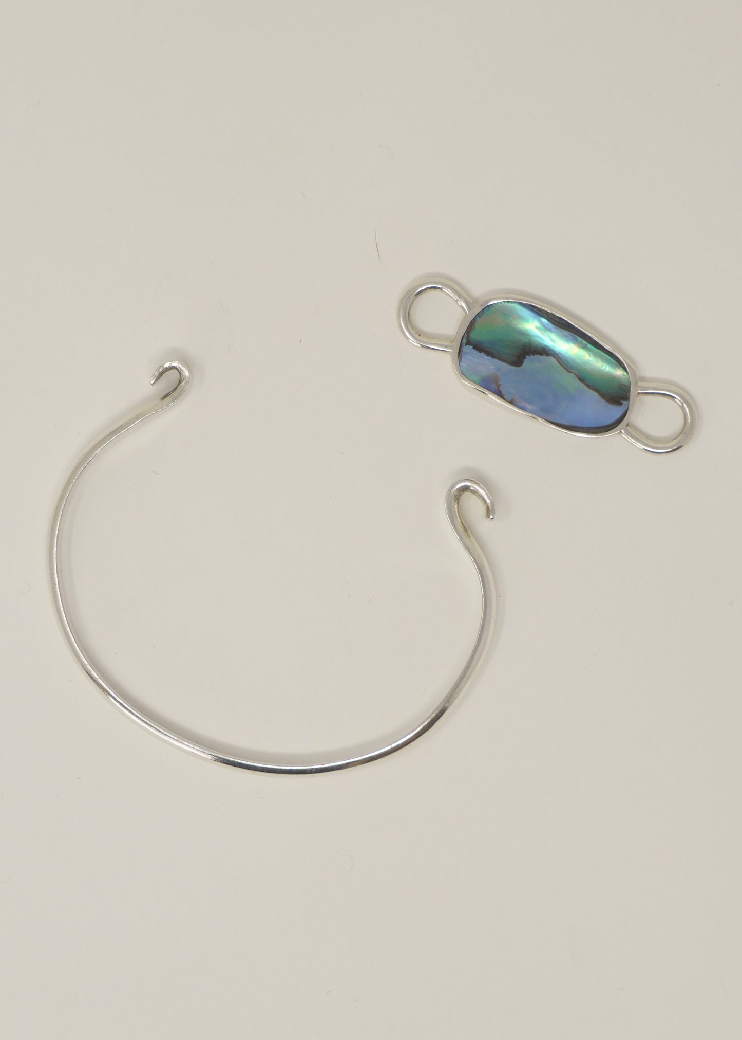 Double sided abalone Cuff