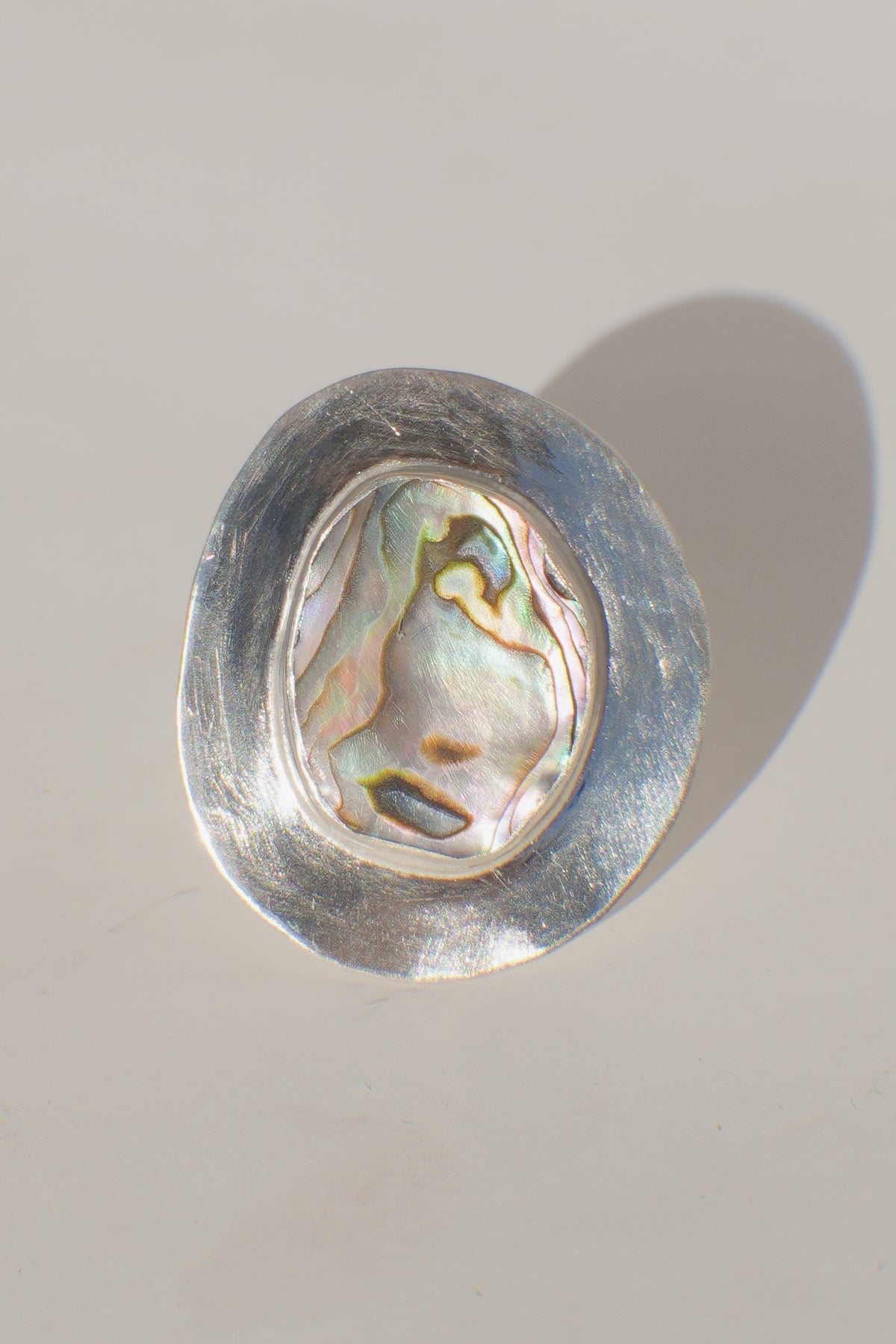 Halo Abalone Ring 5.5