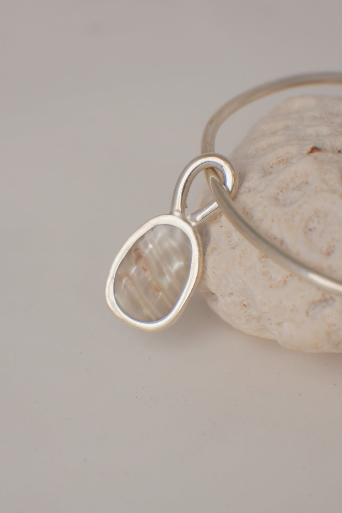Abalone Charm Bangle