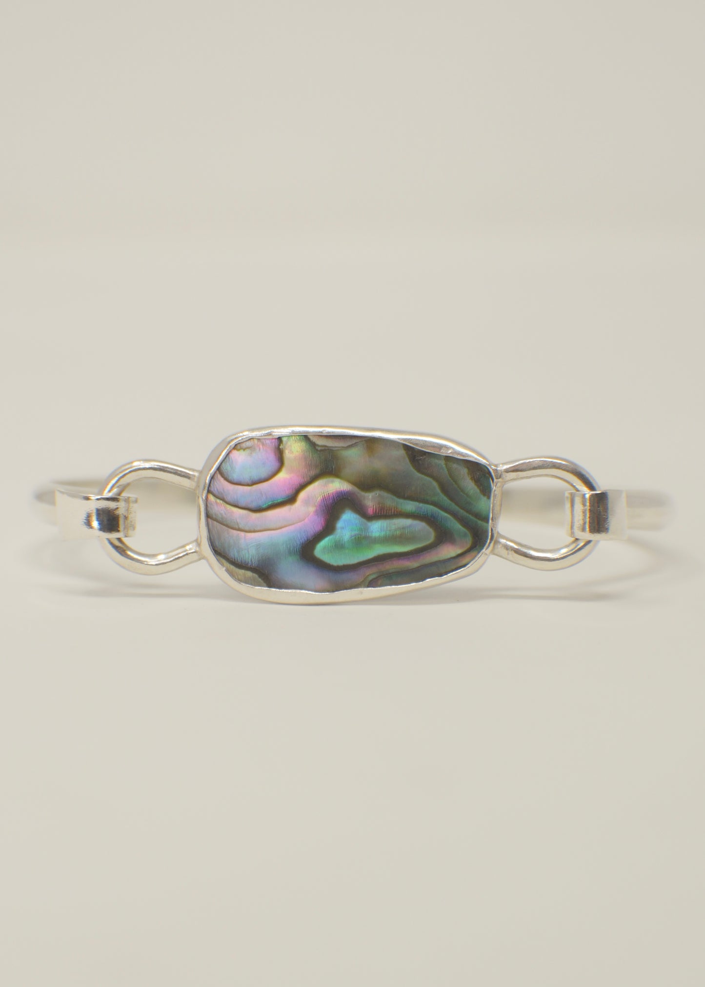Double sided abalone Cuff
