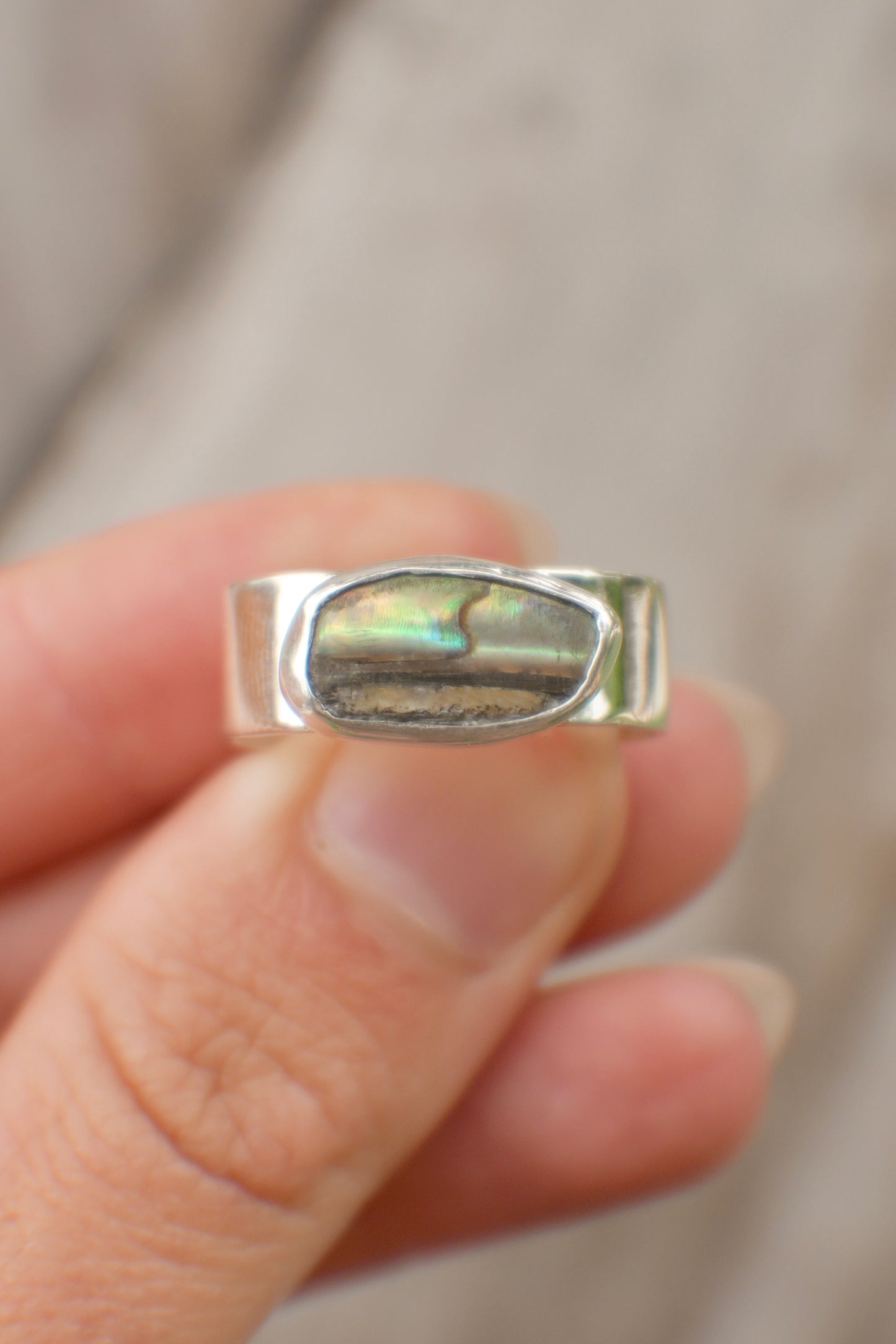Abalone Ring 9.5