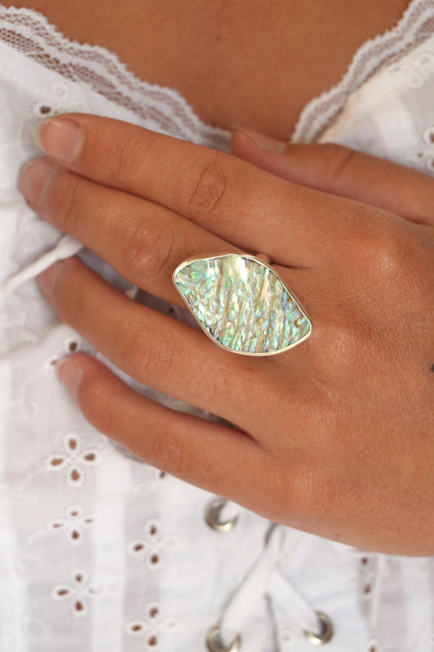 Abalone Ring 7.5