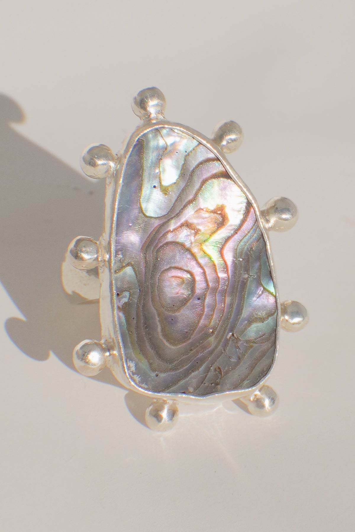 Abalone Dot Ring 6