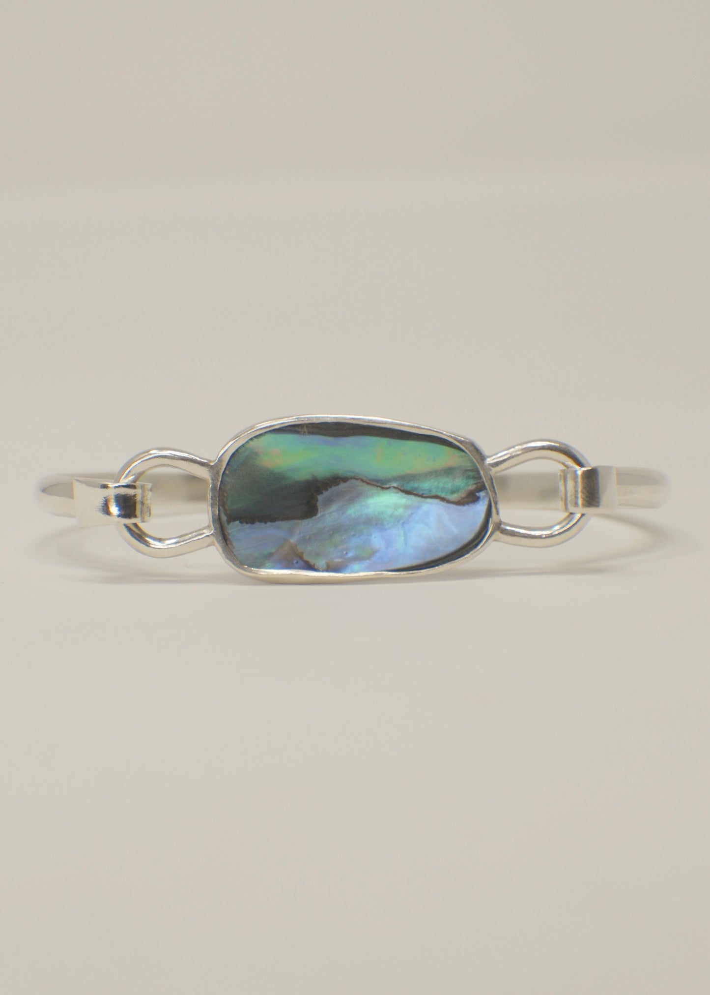 Double sided abalone Cuff