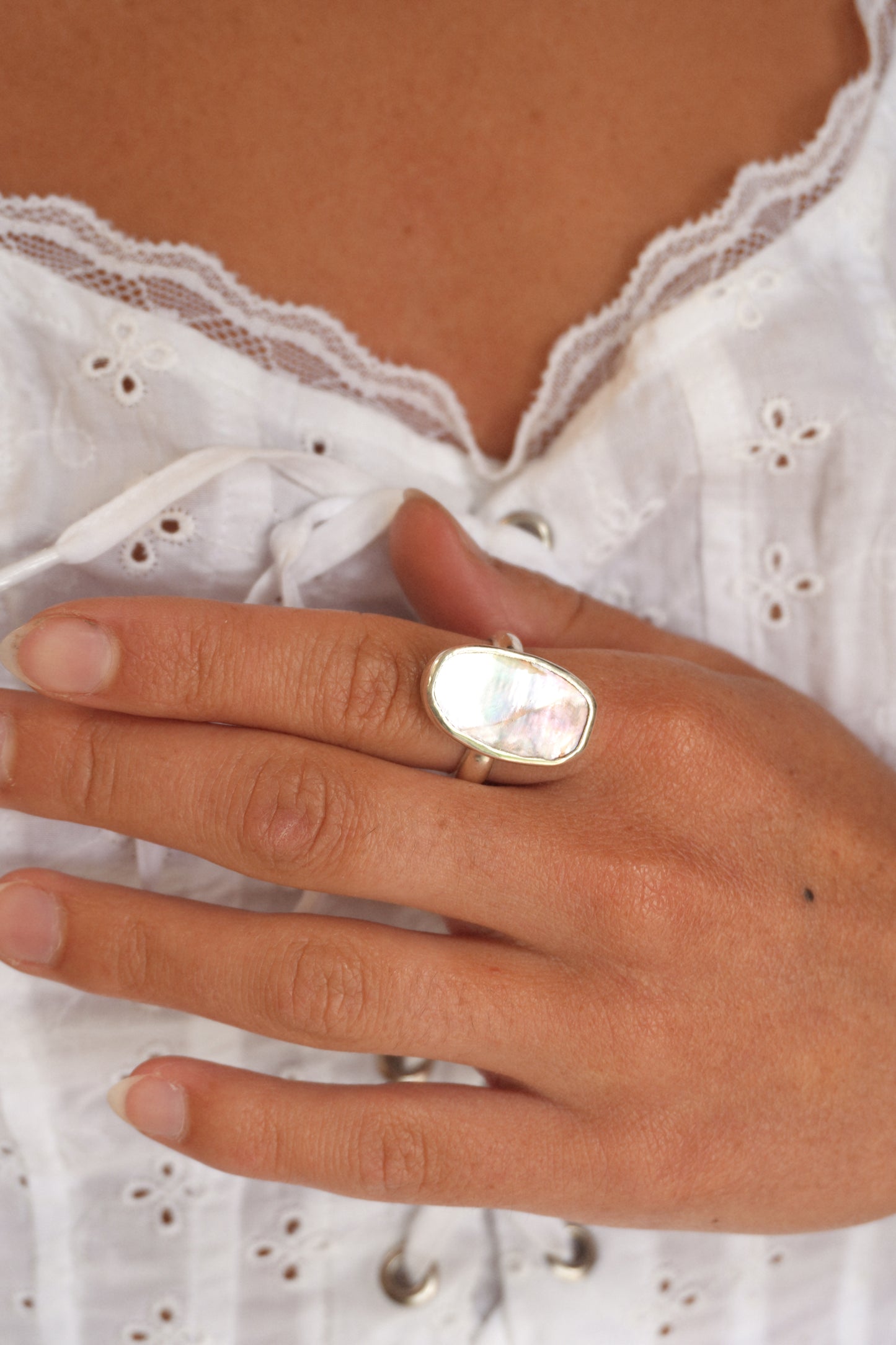 Abalone Ring 7.5